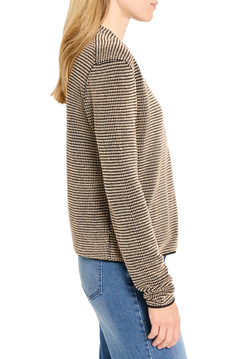 Pixel Hooked Up Cotton Blend Cardigan, Alternate, color, NEUTRAL MULTI