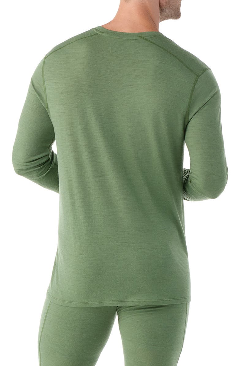 Smartwool Classic All Season Merino Base Layer Long Sleeve Crewneck Top, Alternate, color, Fern Green