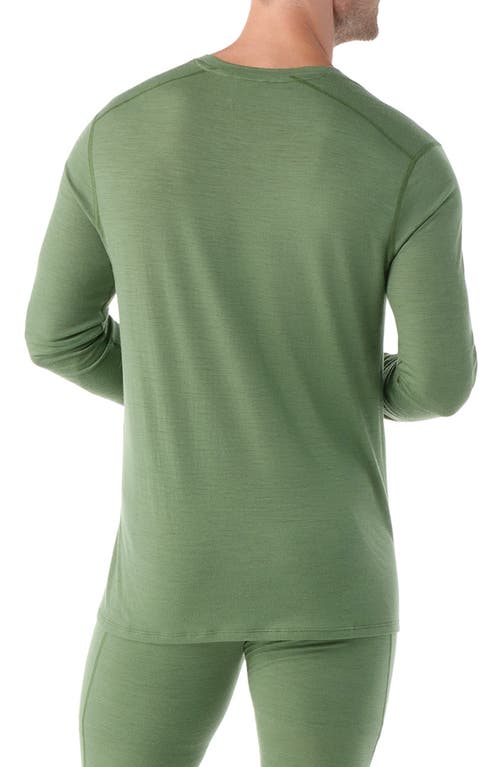 Smartwool Classic All Season Merino Base Layer Long Sleeve Crewneck Top In Fern Green