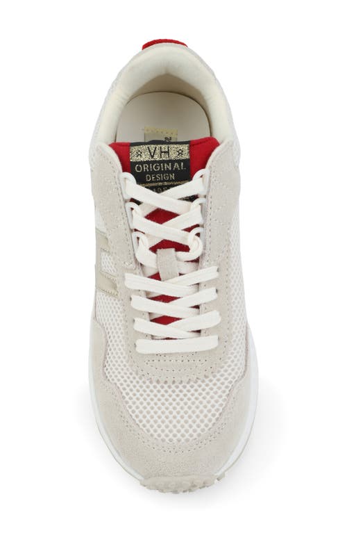 Vintage Havana Starling Sneaker In Off White/red