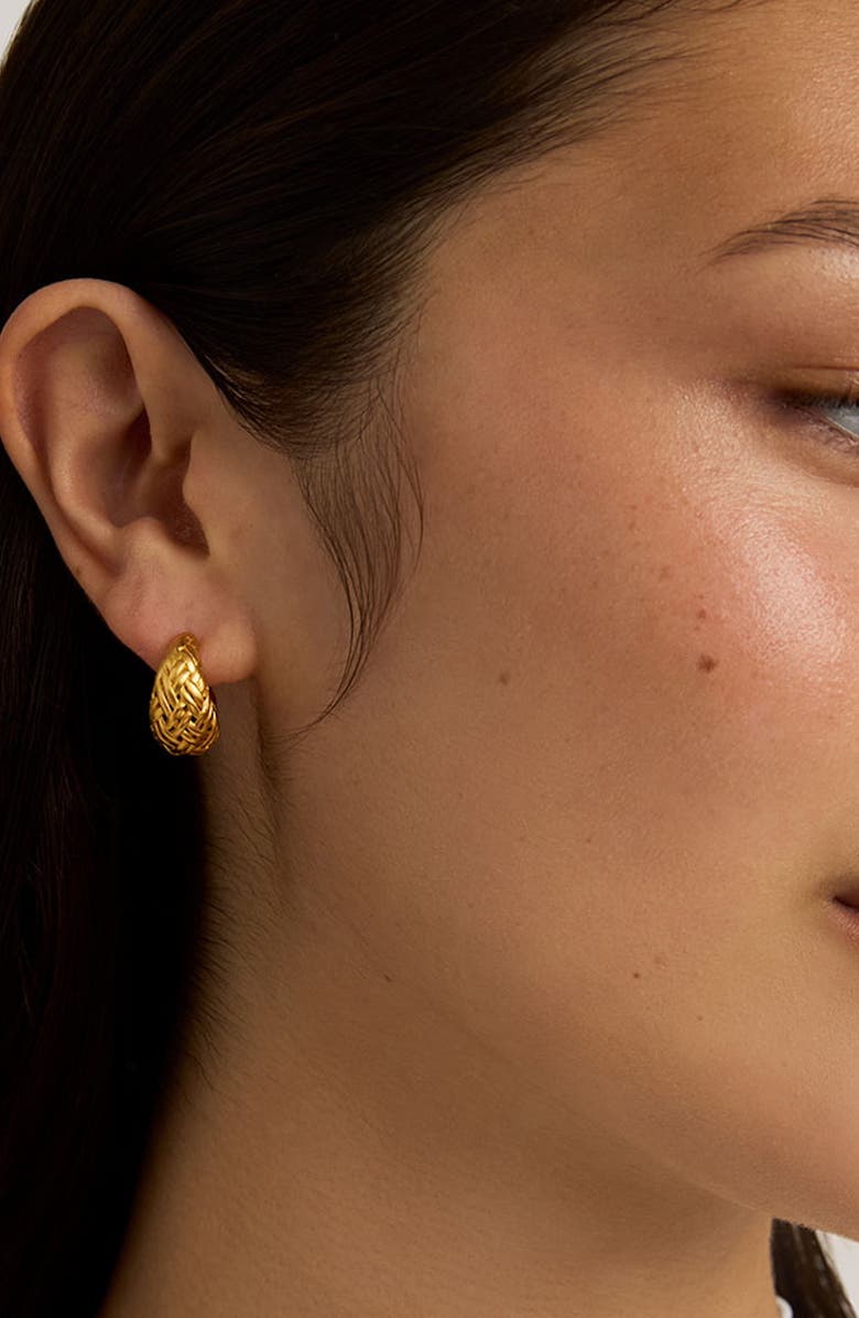 Dean Davidson Cinta Woven Stud Earrings, Alternate, color, Silver