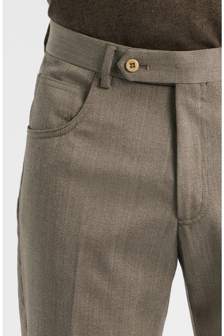 Parker Stretch Wool Trousers, Alternate, color, KHAKI