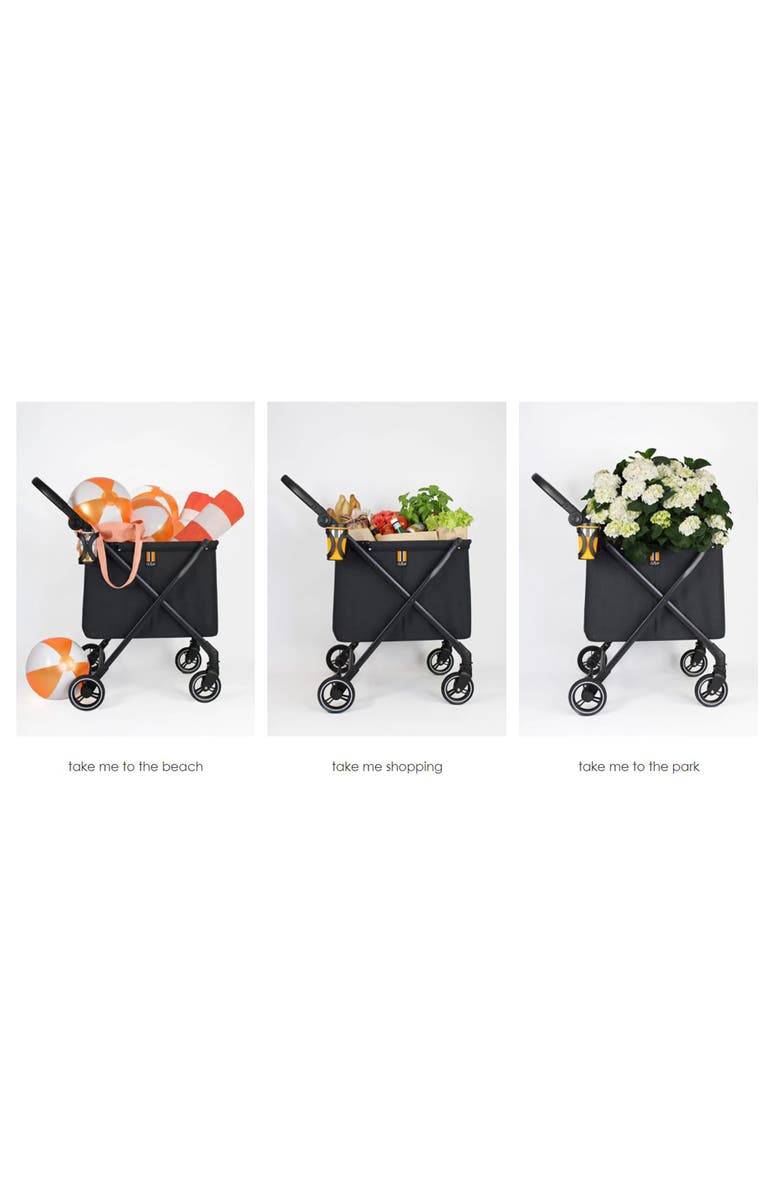 My Duque Personal Shopping Cart, Alternate, color, Black