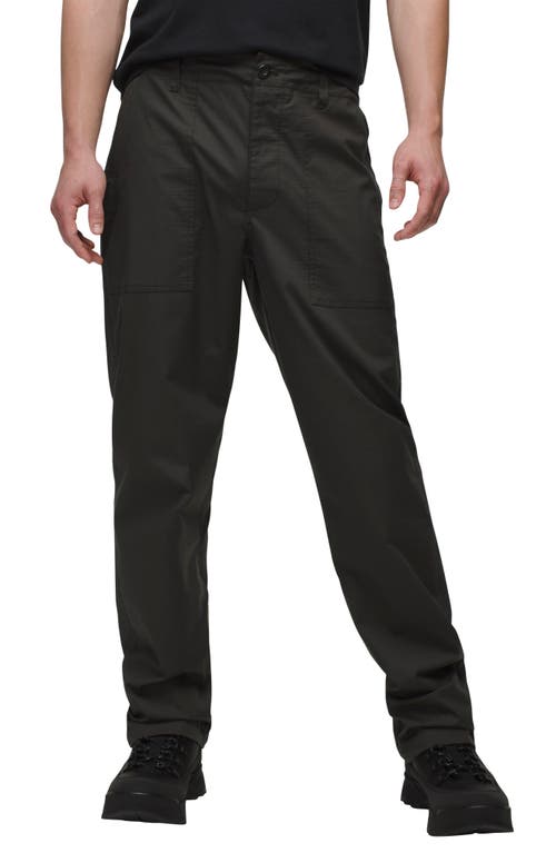 Prana Palisades Cotton Blend Ripstop Field Pants In Dark Iron