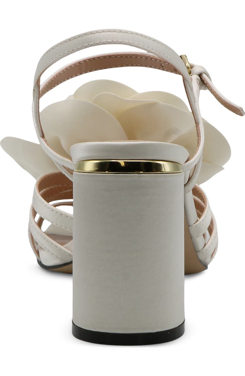 Charles David Restless Ankle Strap Sandal, Alternate, color, Ivory Satin