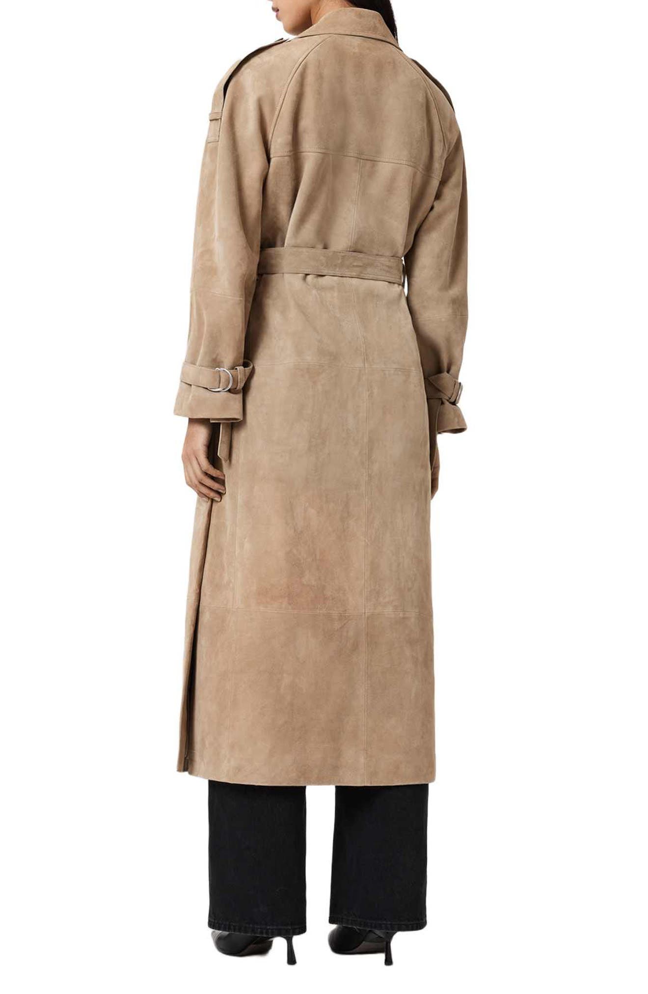 Reed Suede Trench Coat - image 2
