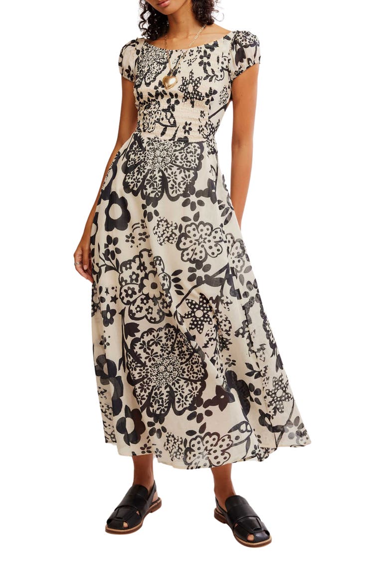Ultraviolet Maxi Dress, Main, color, BRIGHT WHITE COMBO