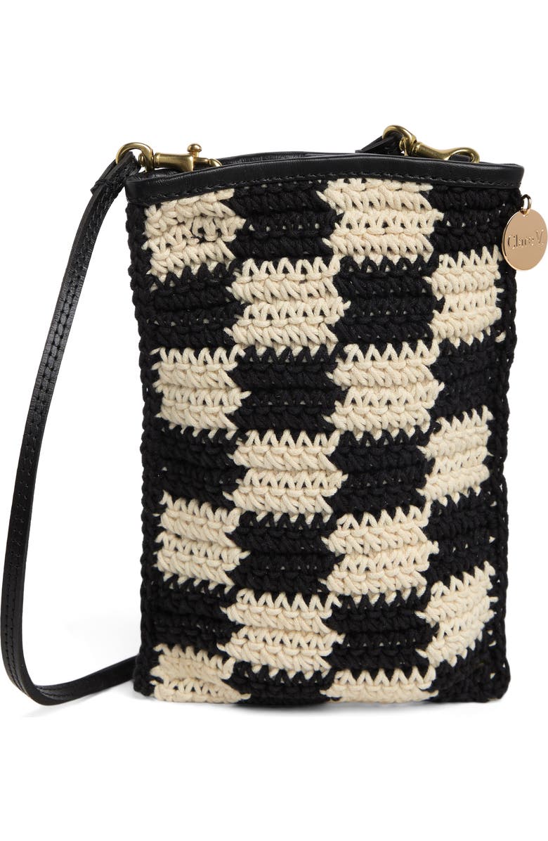 Clare V. Poche Knit Crossbody Bag, Main, color,