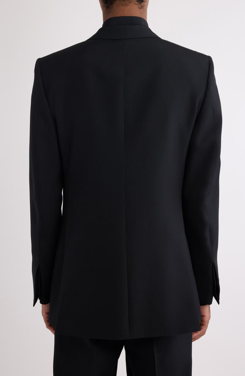 Givenchy New Metal Detail Wool Blazer, Alternate, color, 001-Black