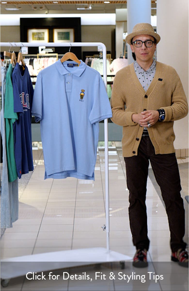 Classic Fit Polo Bear Cotton Piqué Polo, sales video thumbnail