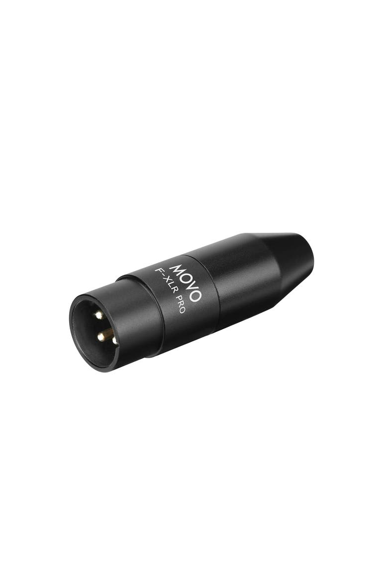 FXLR-PRO 3.5mm (TRS) Mini-Jack Female Microphone Adapter to 3-pin XLR Male Connector, Alternate, color, Black