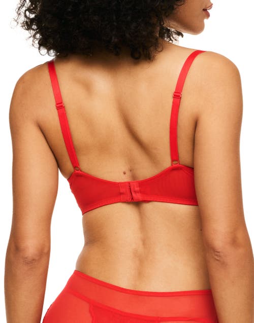 Adore Me Margeaux Unlined Balconette Bra In Dark Red