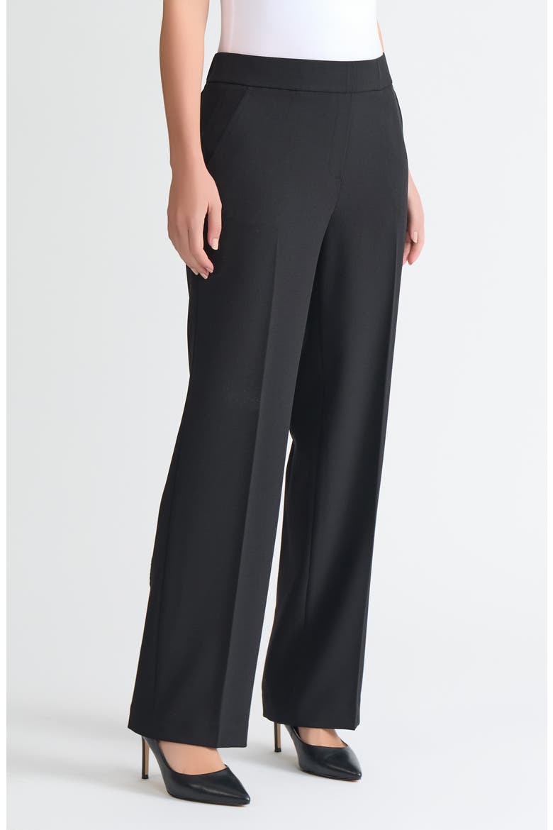 Gracie Pull-On Trouser Pants, Alternate, color, BLACK