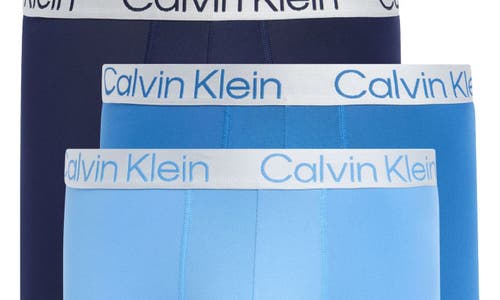 Calvin Klein 3-pack Stretch Boxer Briefs In Dvc 1 Peacoat