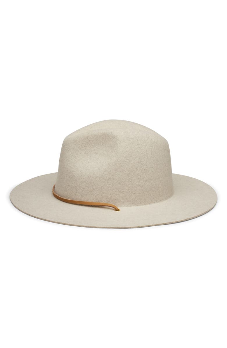 Wyeth Wool Fedora Hat, Alternate, color, Smoke Marle