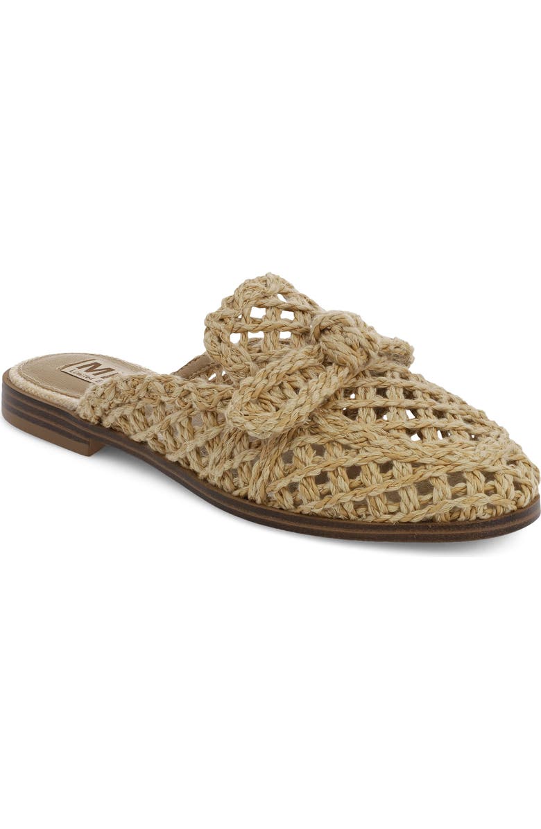 MIA Limited Edition Layce Woven Mule, Main, color, Cognac Raf