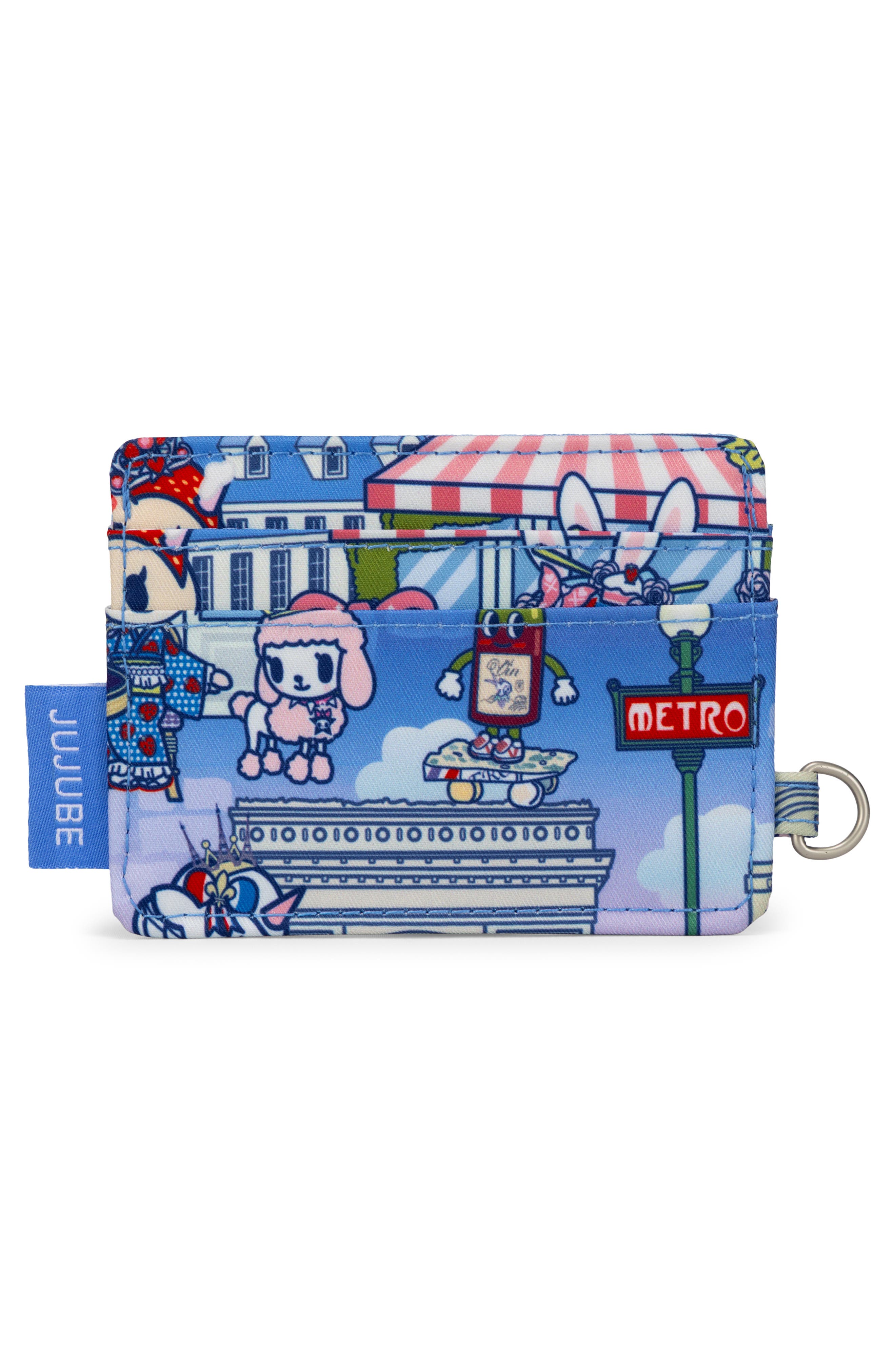 JuJuBe x tokidoki 20th Anniversary Celebration Be Charged Card Case, Alternate, color, 