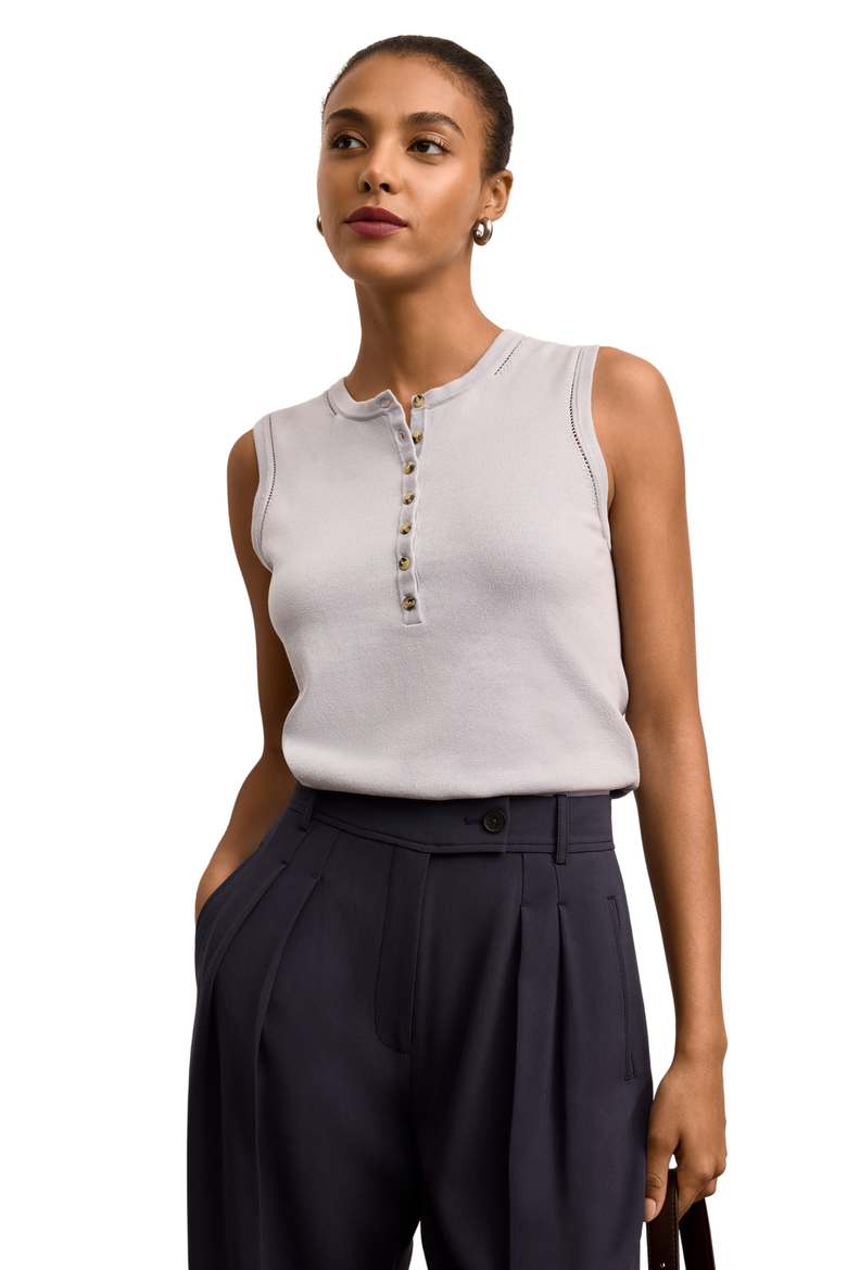 Crimmins Pointelle Tank, Alternate, color, Powder Blue