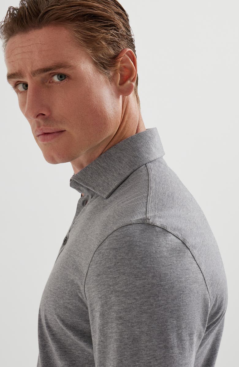 Brunello Cucinelli Jersey polo shirt, Alternate, color, Grey