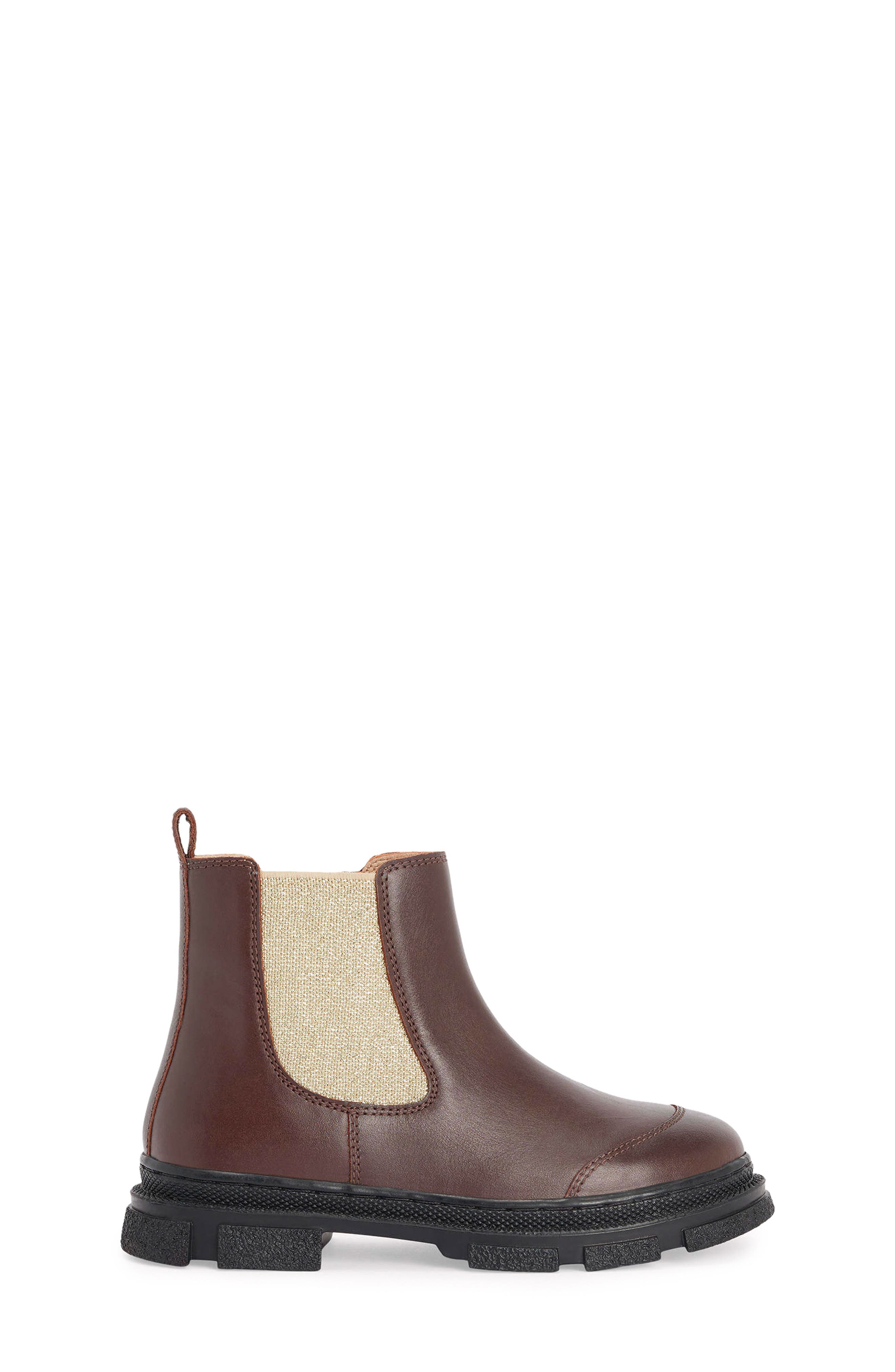 Kids' Chunky Chelsea Boot, Alternate, color, BROWN