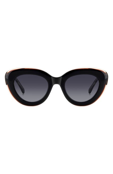 capri 50mm gradient cat eye sunglasses