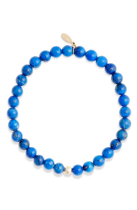 Boheme Lapis Beaded Stretch Bracelet