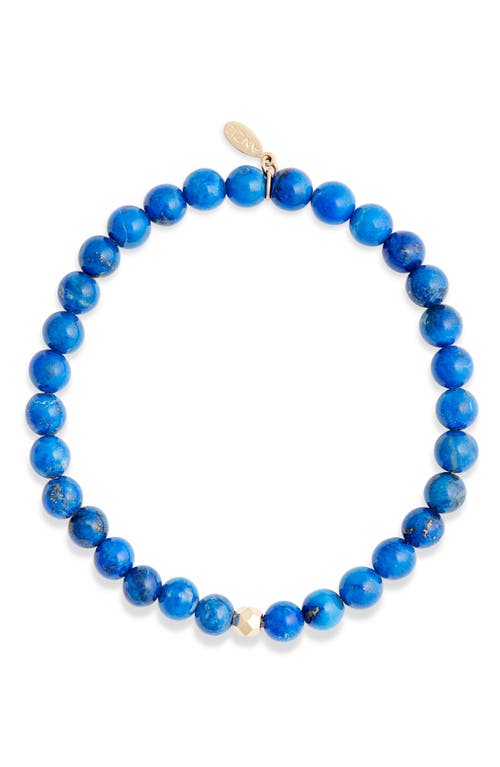 Anzie Boheme Lapis Beaded Stretch Bracelet in Blue 