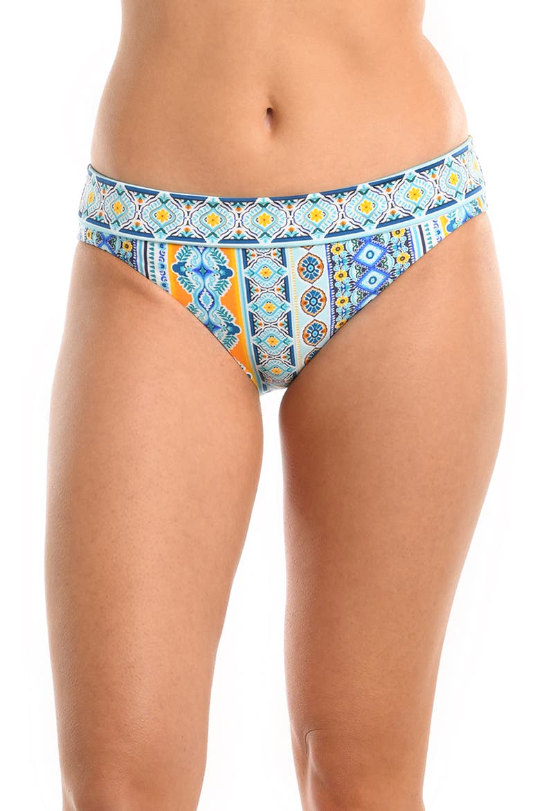 Scarf Banded Hipster Bikini Bottoms, Main, color, ICE BLUE