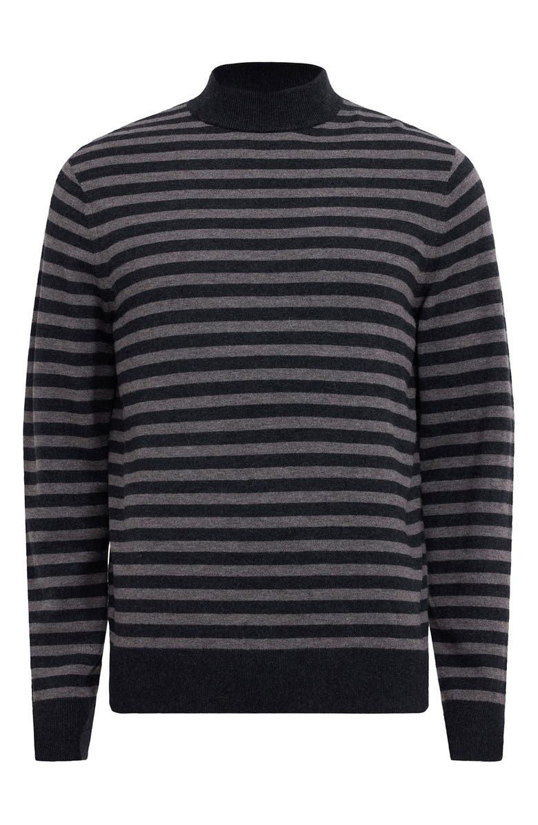 AllSaints Andi Stripe Wool Blend Mock Neck Sweater, Alternate, color, 