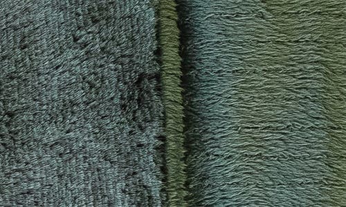 Saranoni Faux Fur Toddler Blanket In Green