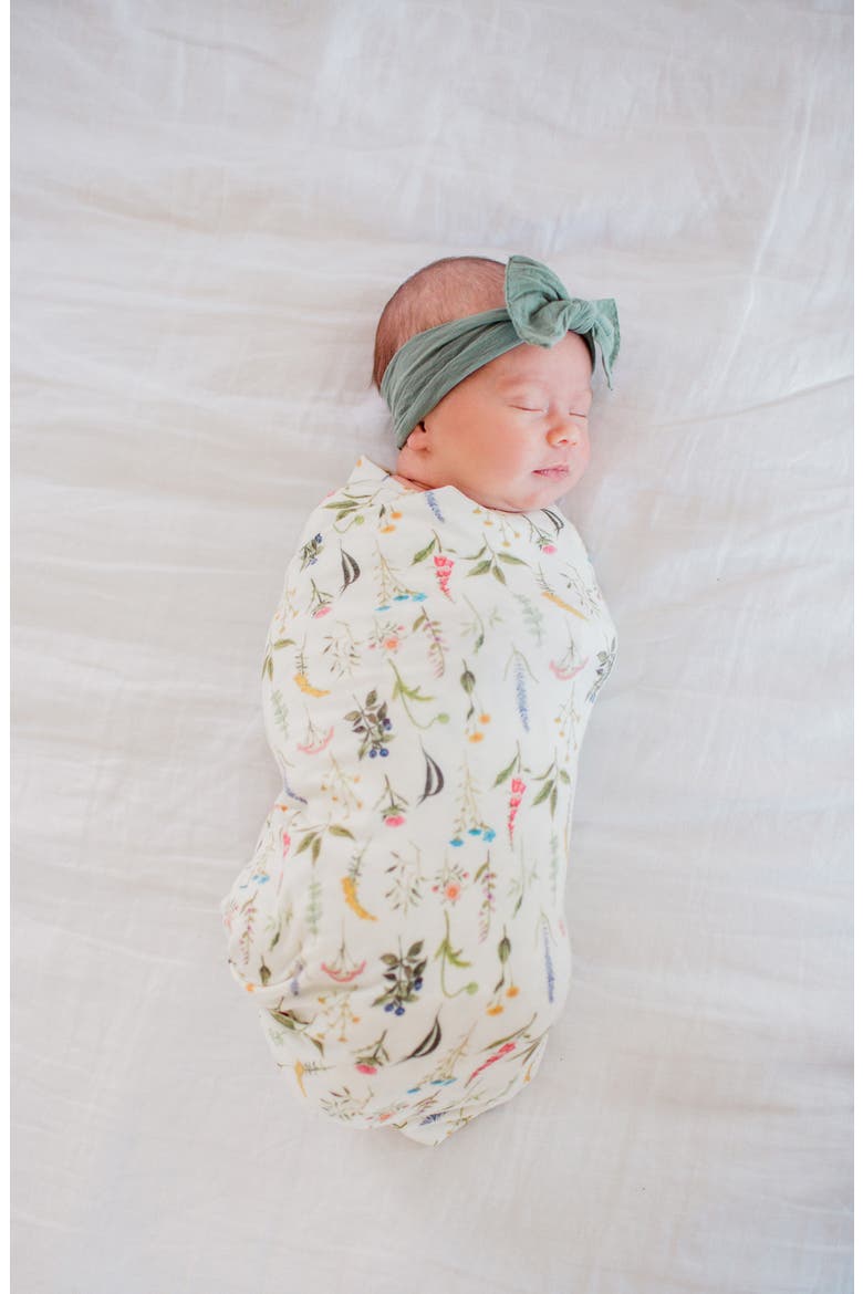 Print Swaddle Blanket, Alternate, color, ASPEN