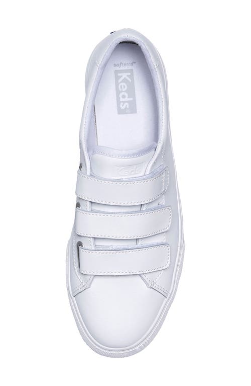 Keds Jump Kick Sneaker In White Leathe