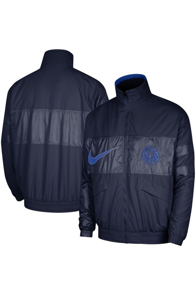 Men's Nike Navy Dallas Mavericks Courtside Versus Capsule Full-Zip Jacket, Main, color, Navy