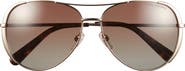 Marc Jacobs 59mm Gradient Polarized Aviator Sunglasses