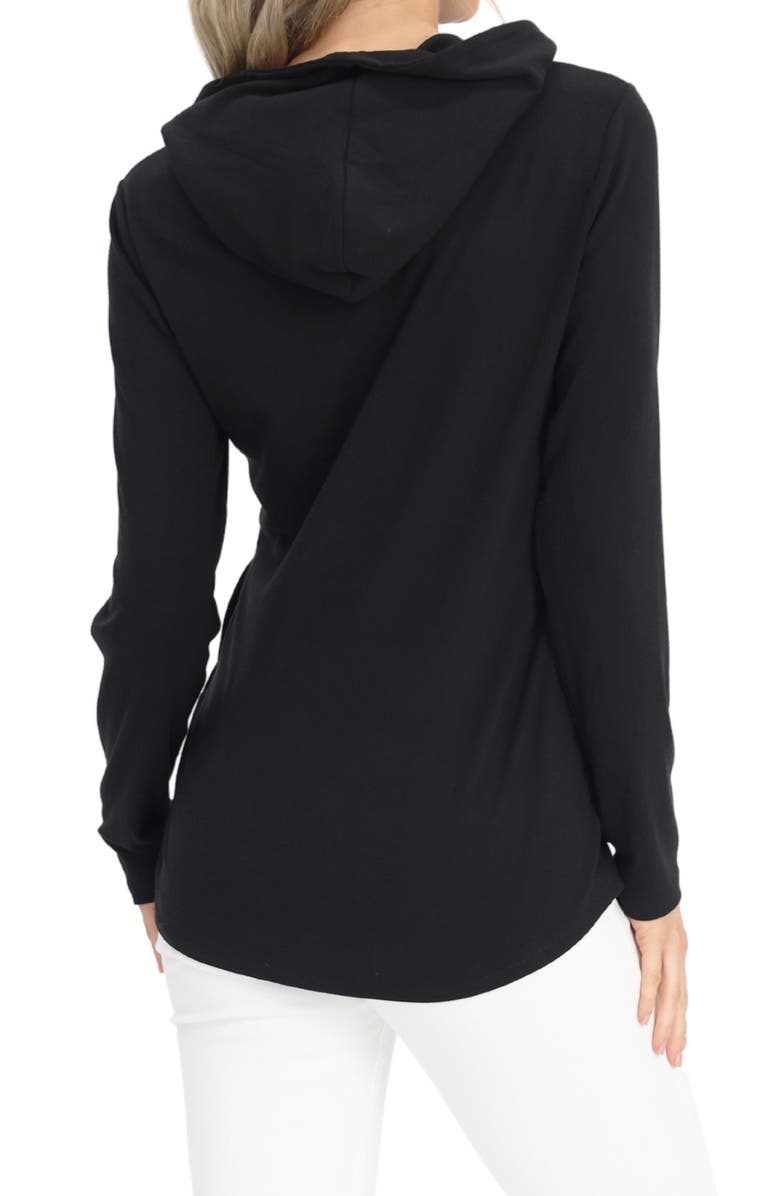Angel Maternity Pull-Up Maternity/Nursing Hoodie, Alternate, color, 