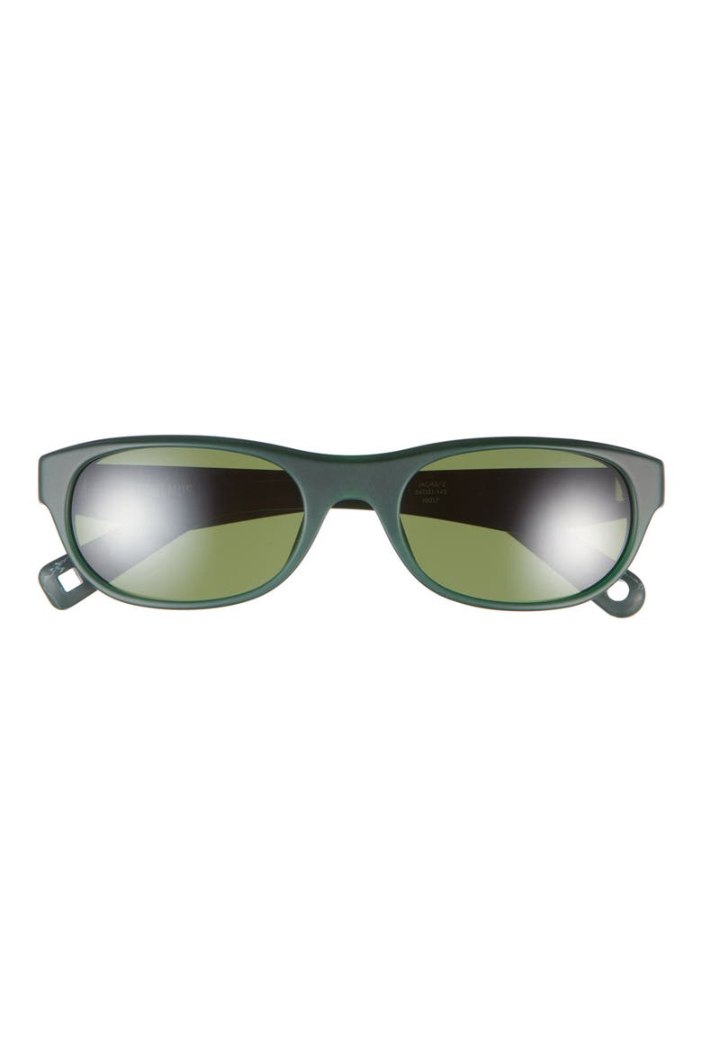 Sole Rectangular Sunglasses, Main, color, MATT PUTTY/ SILVER/ AMBER