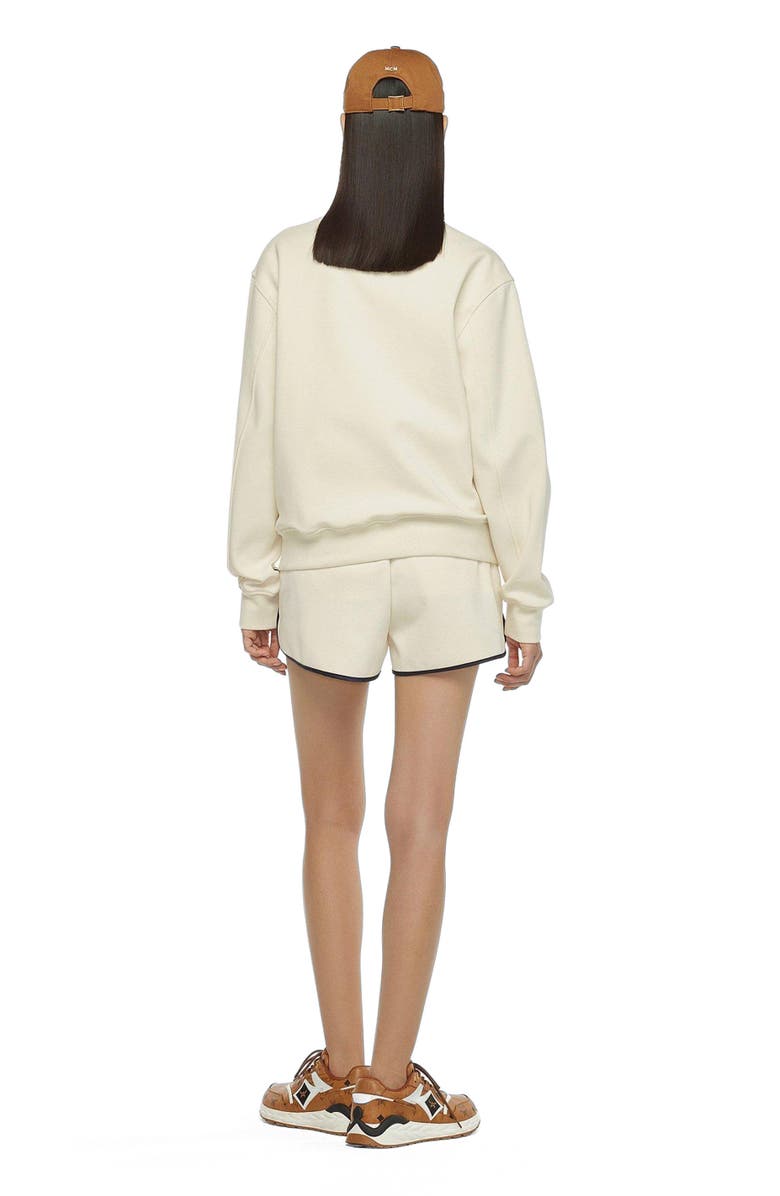 MCM Essential Logo Ponte Track Jacket, Alternate, color, White