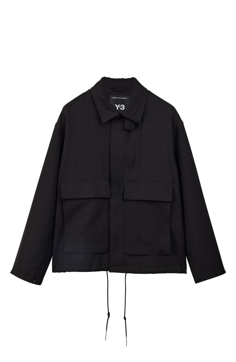 Y-3 Sport Uniform Coach's Jacket, Main, color, Black
