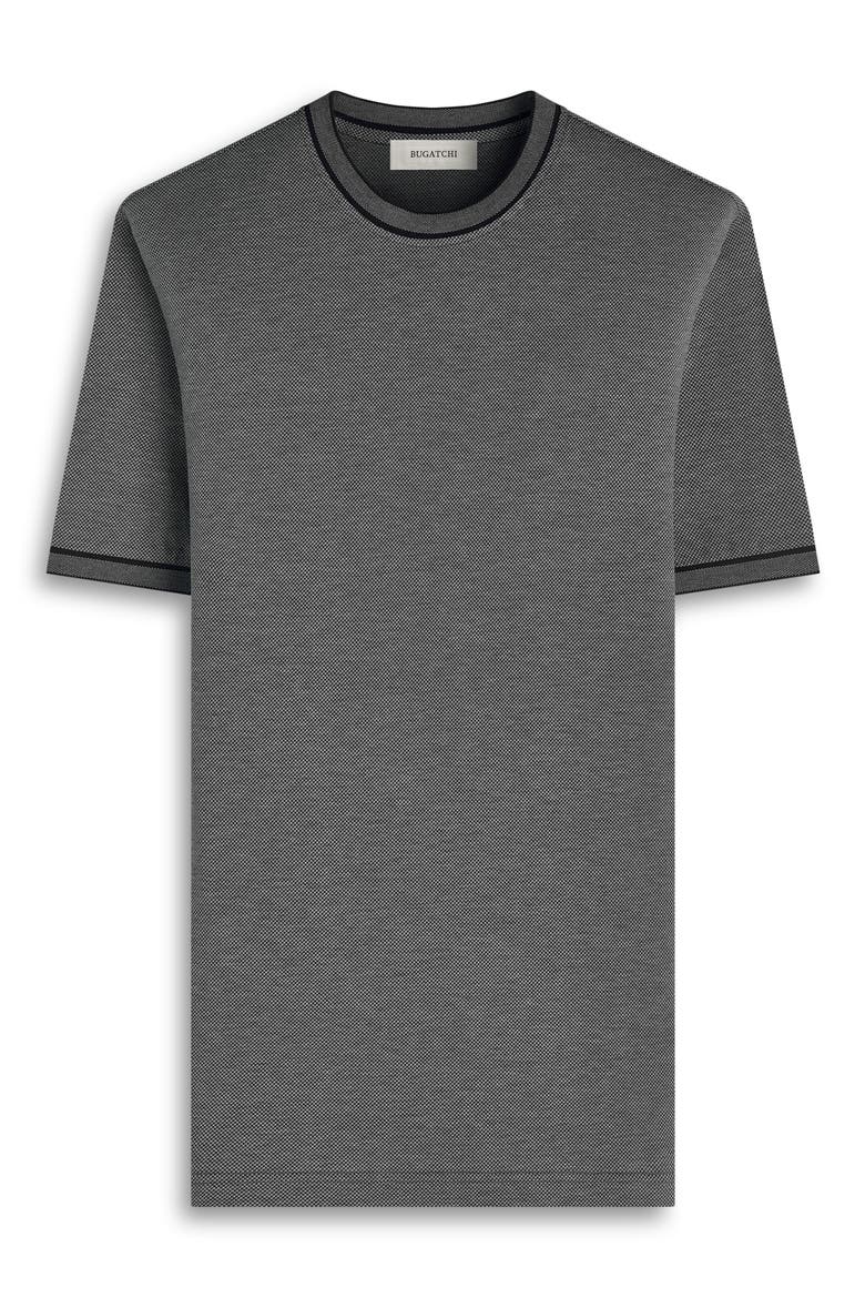 Crewneck Pima Cotton T-Shirt, Alternate, color, BLACK