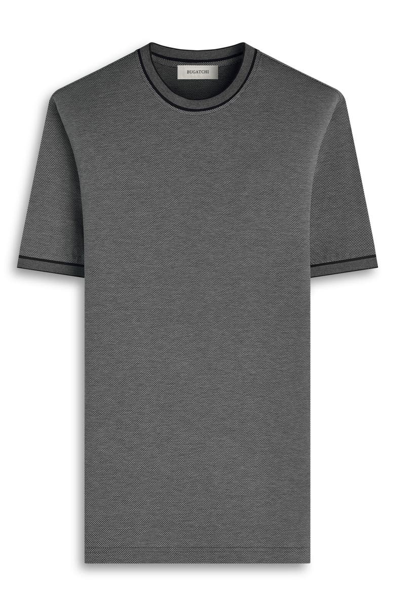 Bugatchi Crewneck Pima Cotton T-Shirt, Alternate, color, Black