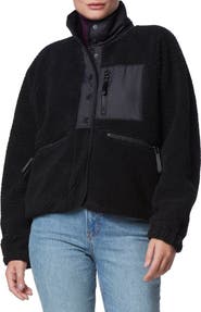 Marc New York Performance Mixed Media Fleece Zip Jacket