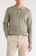 Marine Layer Rugby Cotton Blend Polo Sweater