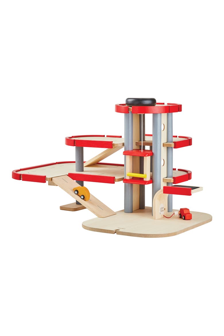Parking Garage Playset, Main, color, RED