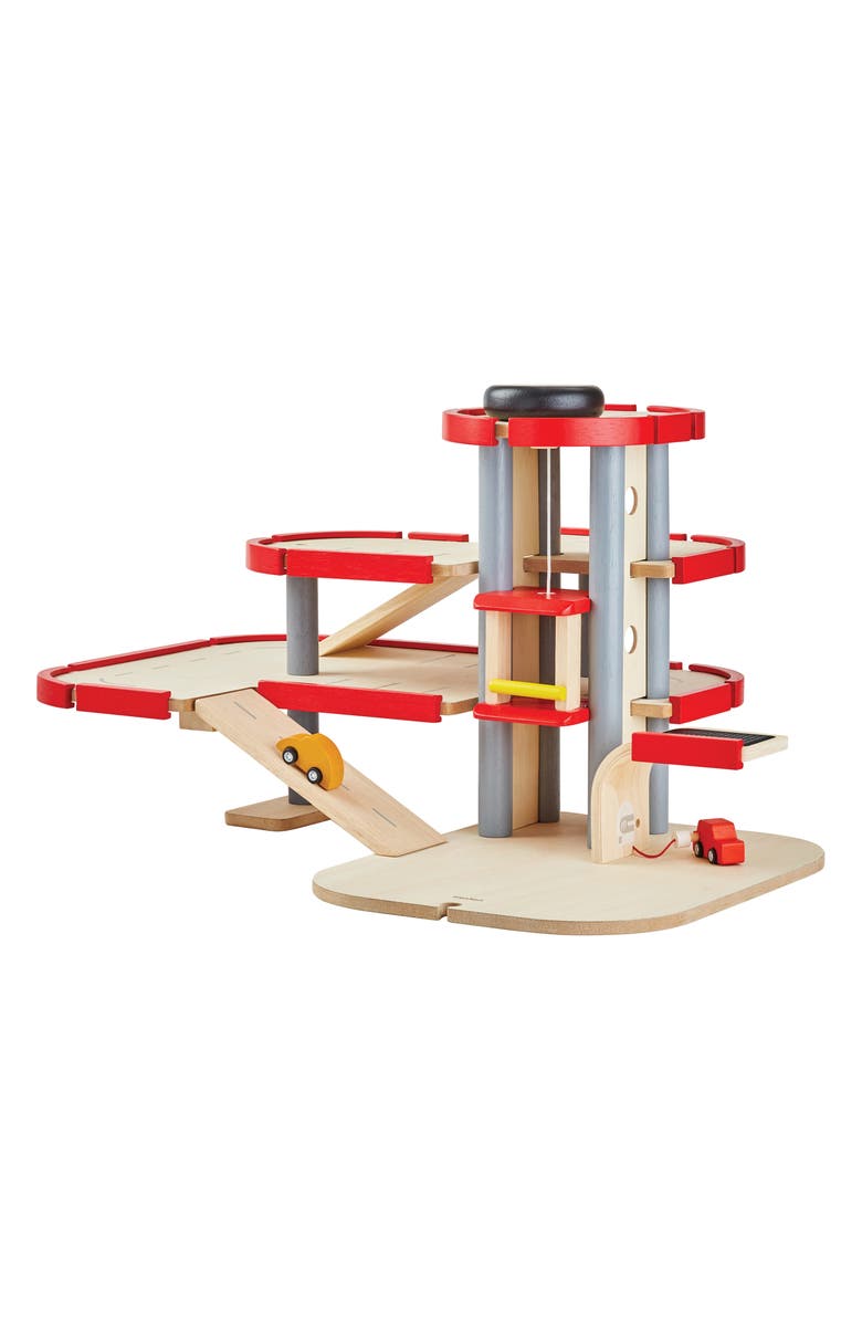 PlanToys<sup>®</sup> Parking Garage Playset, Main, color, Red