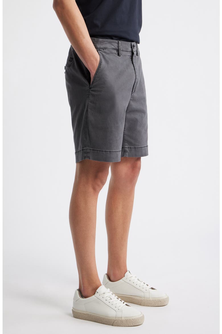 Archie Stretch Twill Trouser Shorts, Alternate, color, SULFUR ANTIQUE BLACK