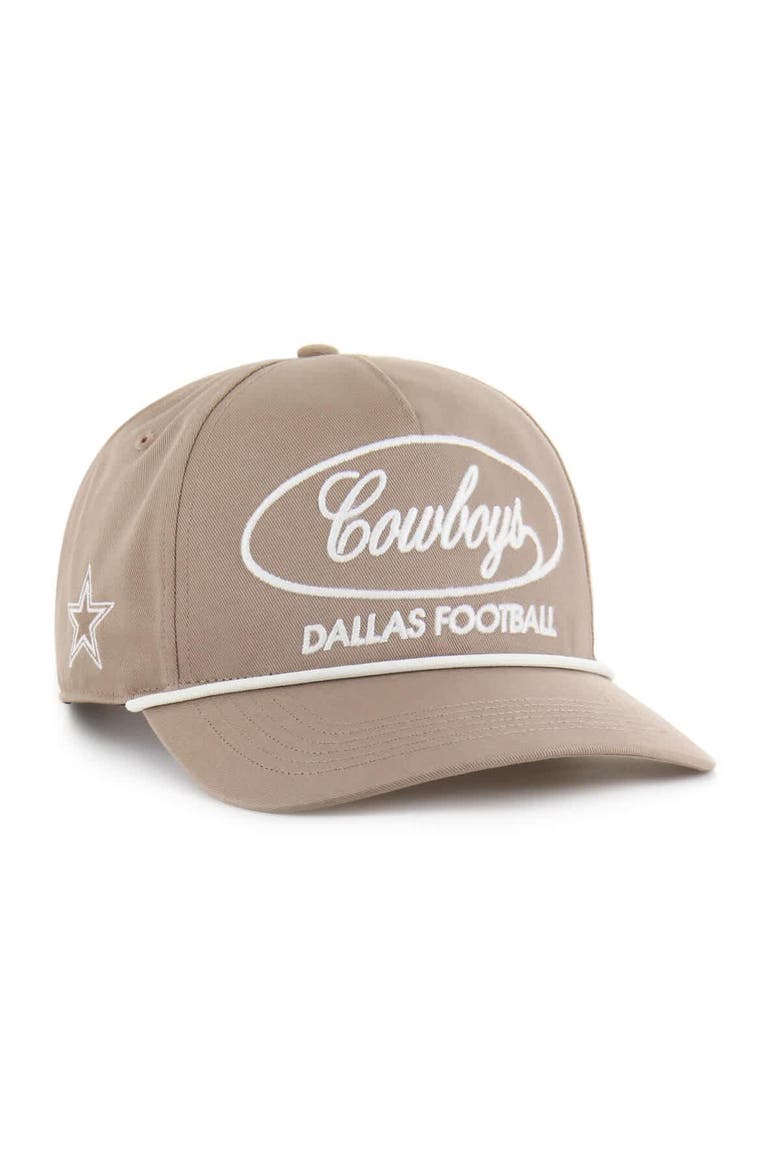 Men's '47 Brown Dallas Cowboys Foundational Relaxed Hitch Adjustable Hat, Main, color, Brown