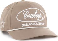'47 Men's '47 Brown Dallas Cowboys Foundational Relaxed Hitch Adjustable Hat