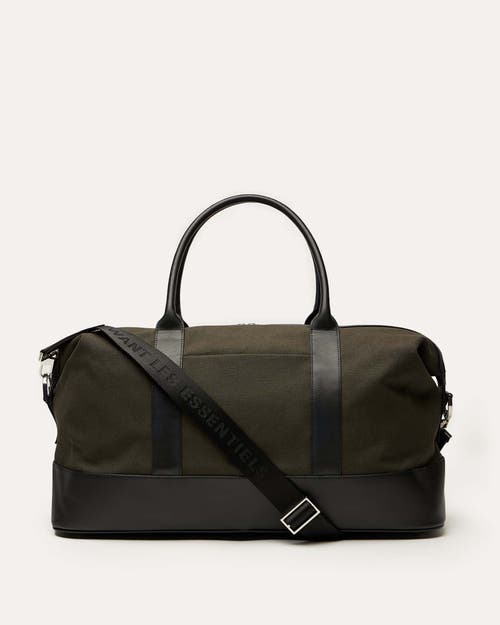 Want Les Essentiels De La Vie Want Les Essentiels Kelowna Organic Cotton Canvas Weekender Bag In Green