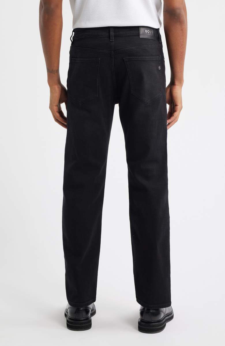 BOSS Ogden Straight Leg Jeans, Alternate, color, Black