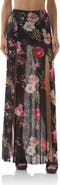AFRM Batien Printed Mesh Maxi Skirt